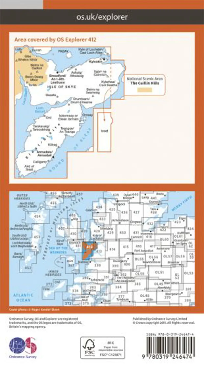 OS Explorer Map 412 - Skye - Sleat-1